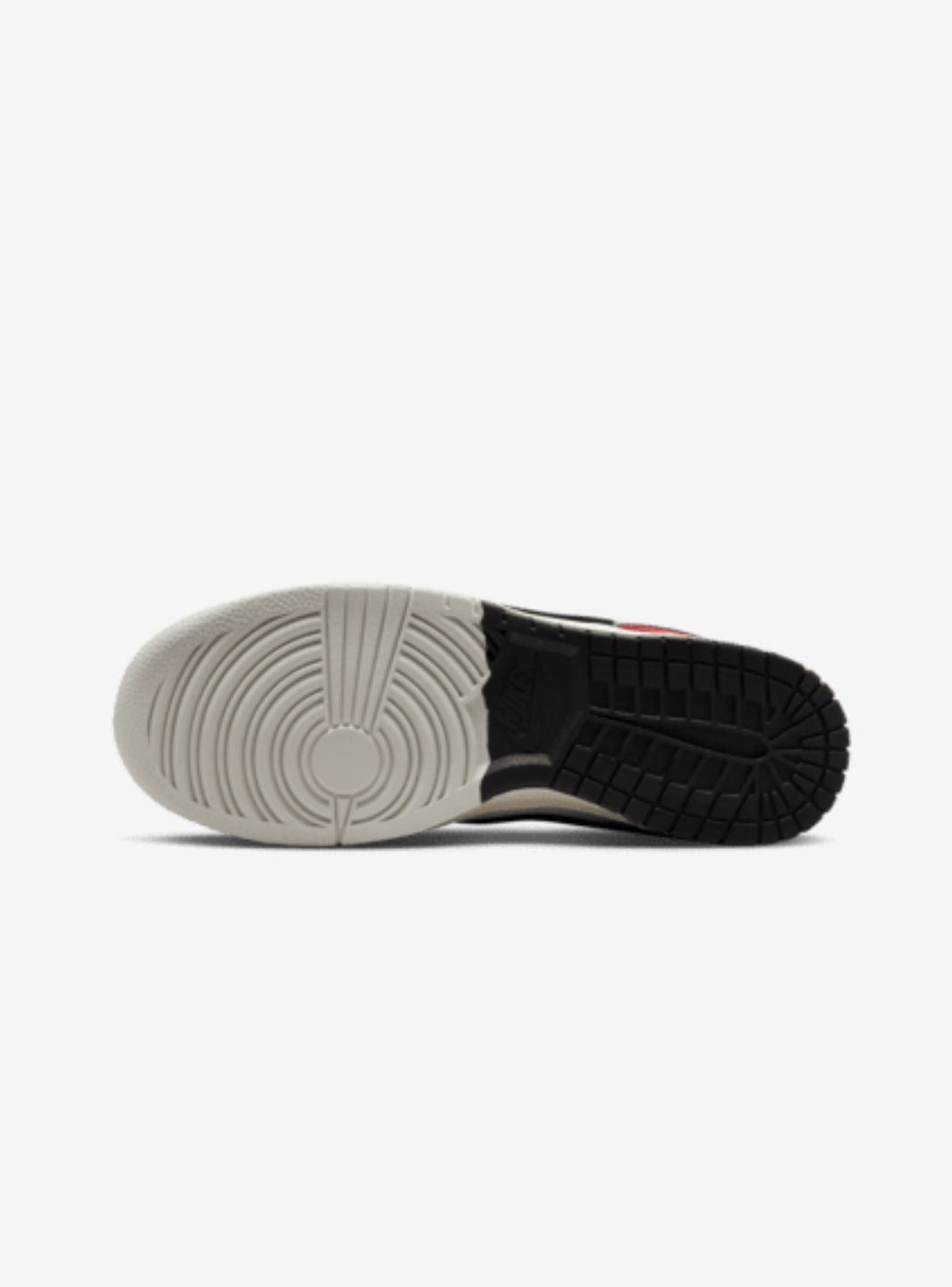 Nike Dunk Low Chicago Split sneakers basse uomo e donna in pelle bianco rosso, dettaglio tomaia