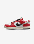 Nike Dunk Low Chicago Split sneakers basse uomo e donna in pelle bianco rosso, vista laterale