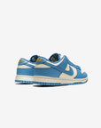 Nike Dunk Low Coast sneakers basse donna in pelle bianco blu, dettaglio suola