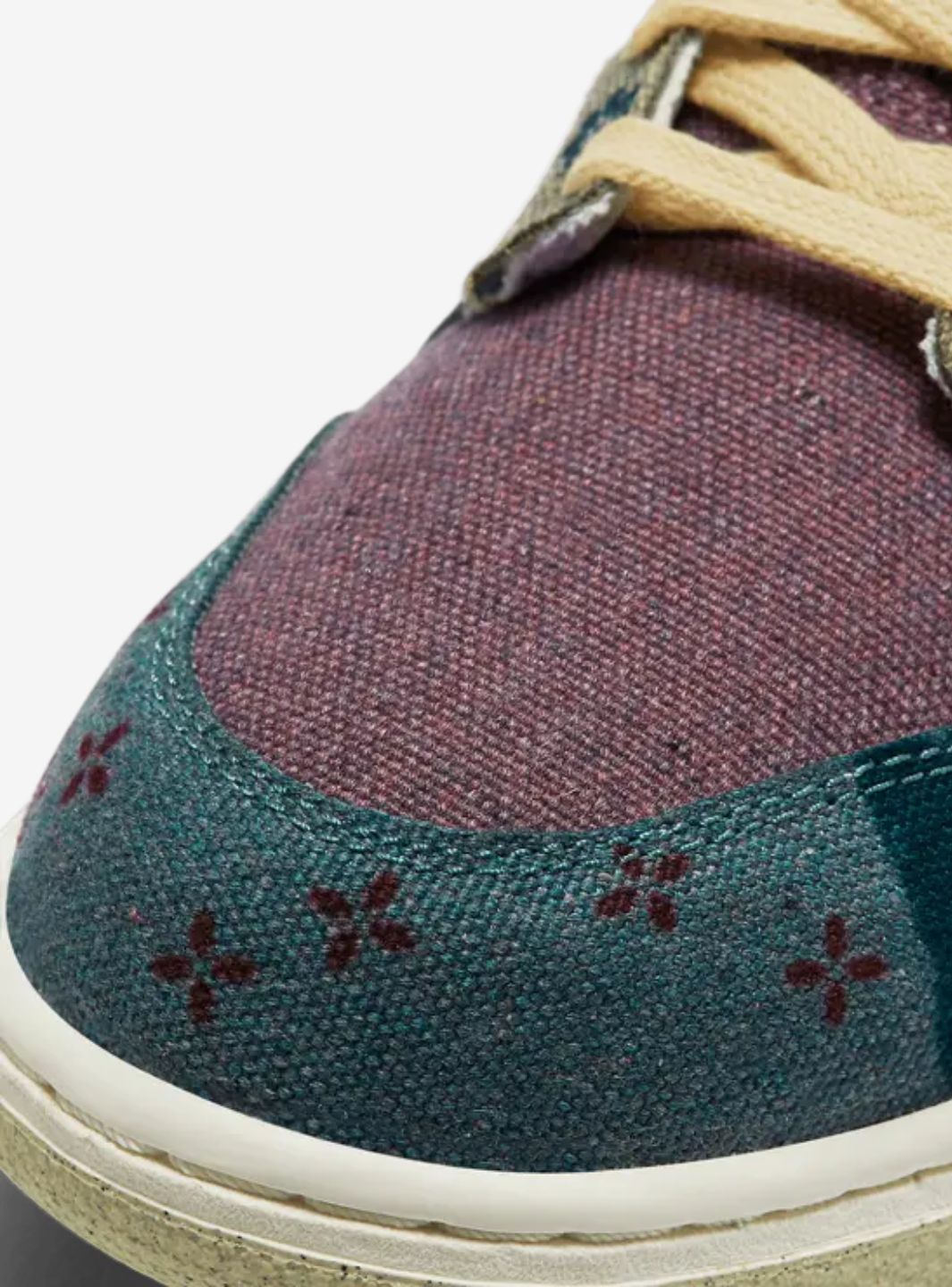 Nike Dunk Low Community Garden sneakers basse uomo e donna in pelle multicolore, dettaglio suola