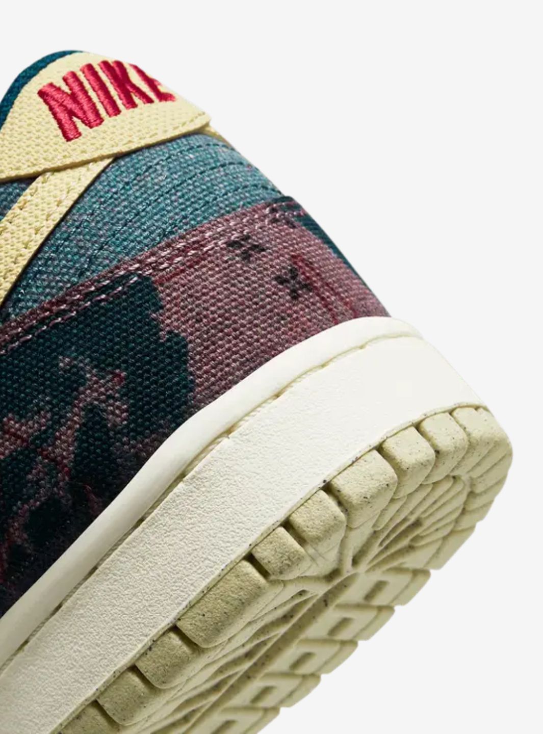 Nike Dunk Low Community Garden sneakers basse uomo e donna in pelle multicolore, dettaglio tomaia