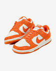 Nike Dunk Low Cracked Orange sneakers basse donna in pelle arancione, vista posteriore