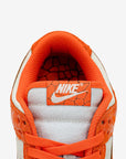 Nike Dunk Low Cracked Orange sneakers basse donna in pelle arancione, dettaglio tomaia