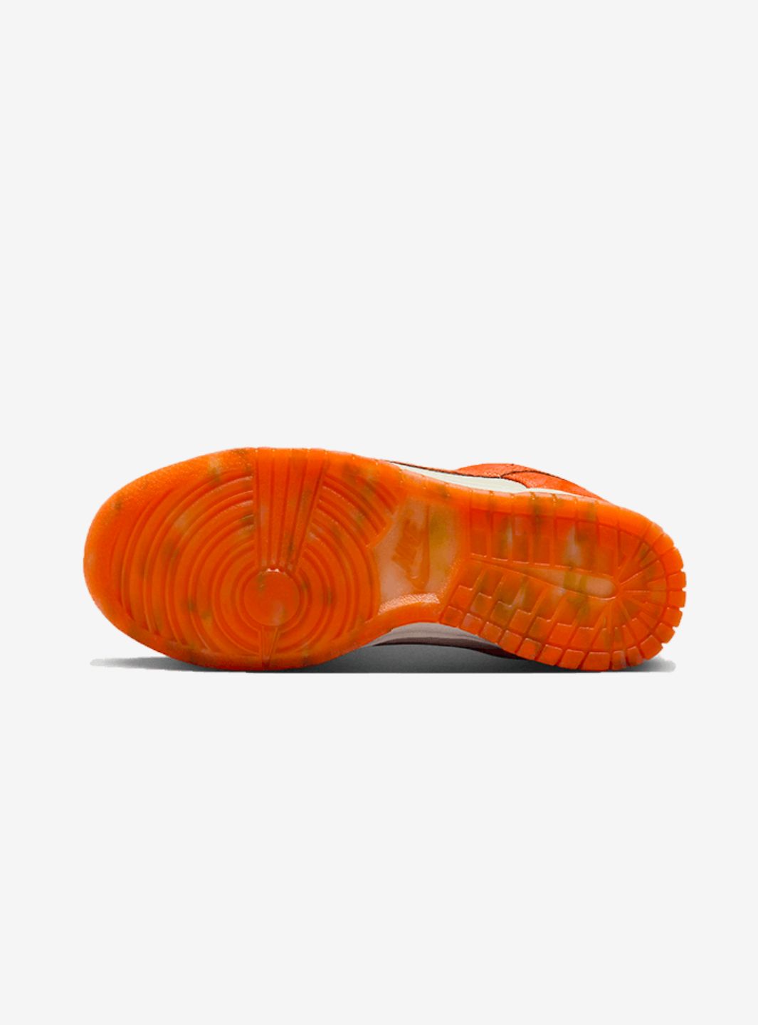 Nike Dunk Low Cracked Orange sneakers basse donna in pelle arancione, dettaglio suola