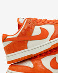 Nike Dunk Low Cracked Orange sneakers basse donna in pelle arancione, dettaglio tallone