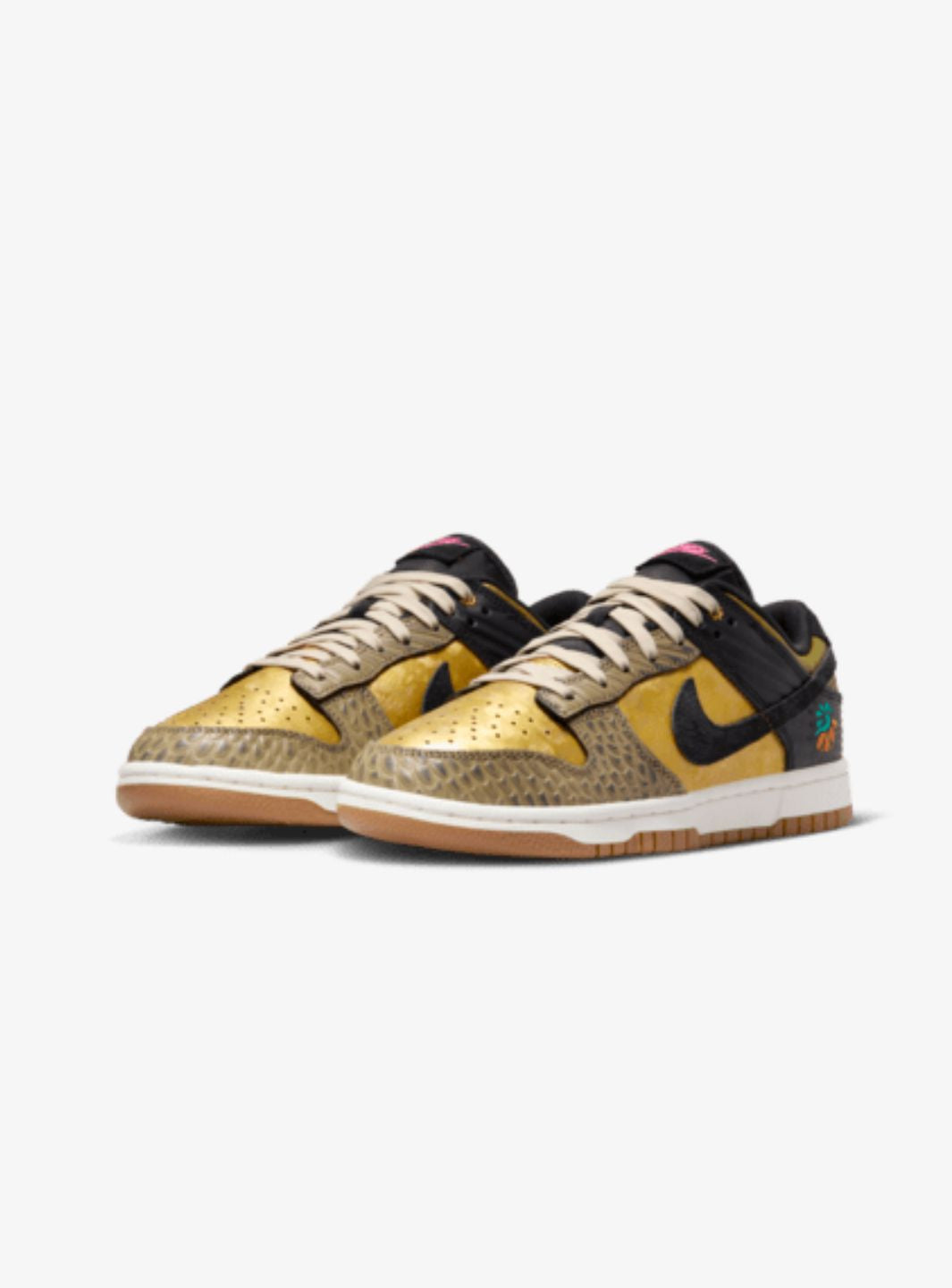 Nike Dunk Low Dìa De Muertos sneakers basse donna in pelle multicolore, vista frontale