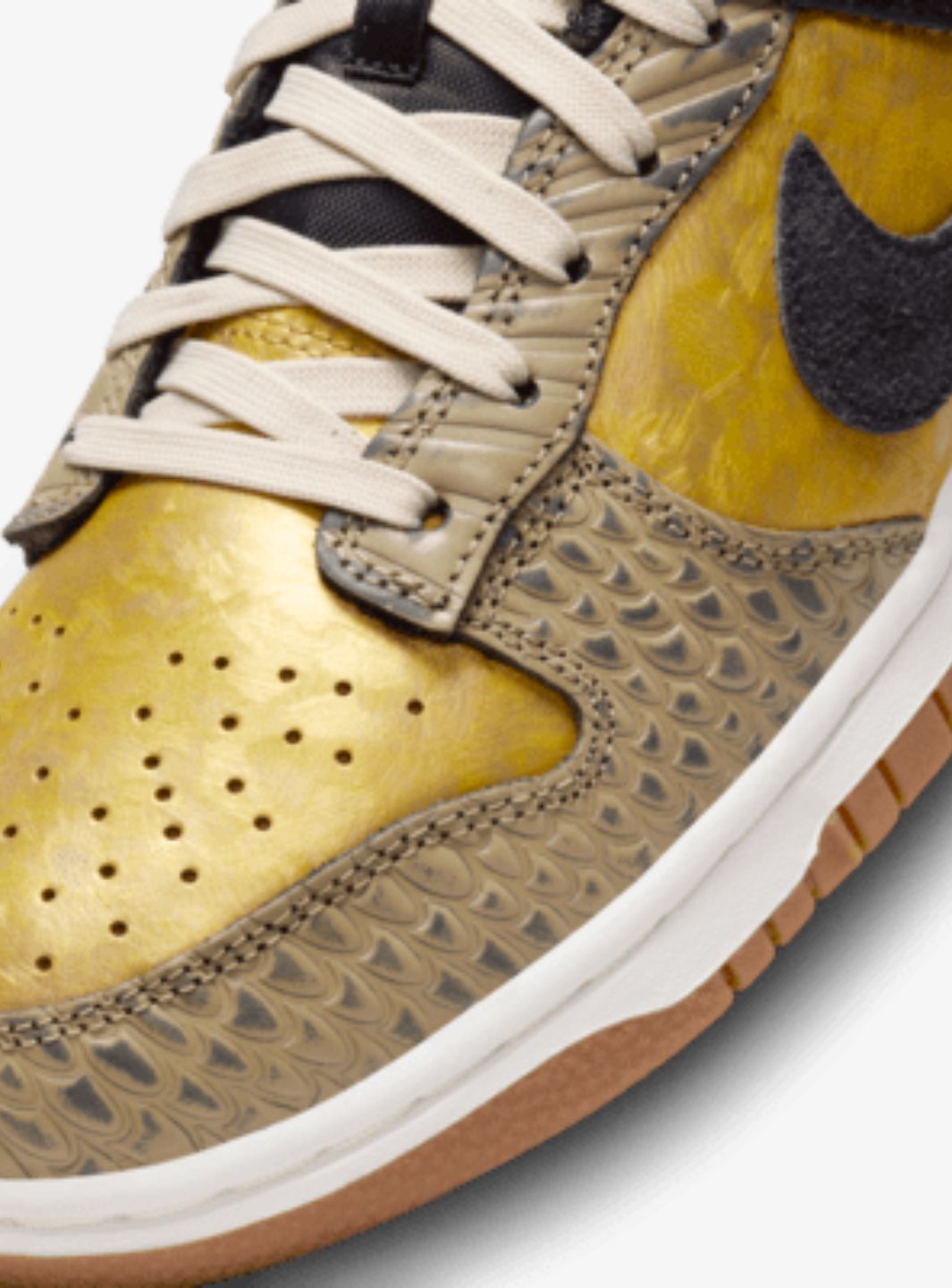 Nike Dunk Low Dìa De Muertos sneakers basse donna in pelle multicolore, dettaglio tomaia