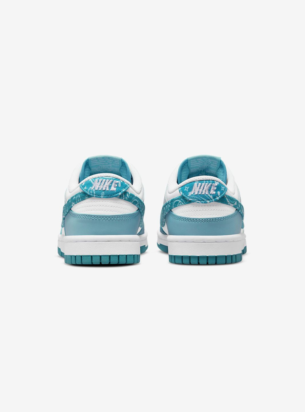 Nike Dunk Low Essential Paisley Pack Worn Blue sneakers basse donna in pelle blu, vista dall'alto