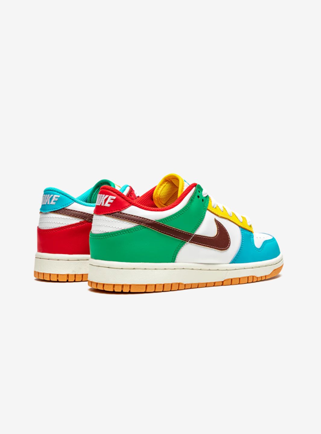 Nike Dunk Low Free 99 White sneakers basse uomo e donna in pelle bianco, dettaglio suola