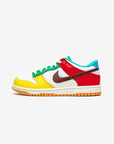 Nike Dunk Low Free 99 White sneakers basse uomo e donna in pelle bianco, vista laterale