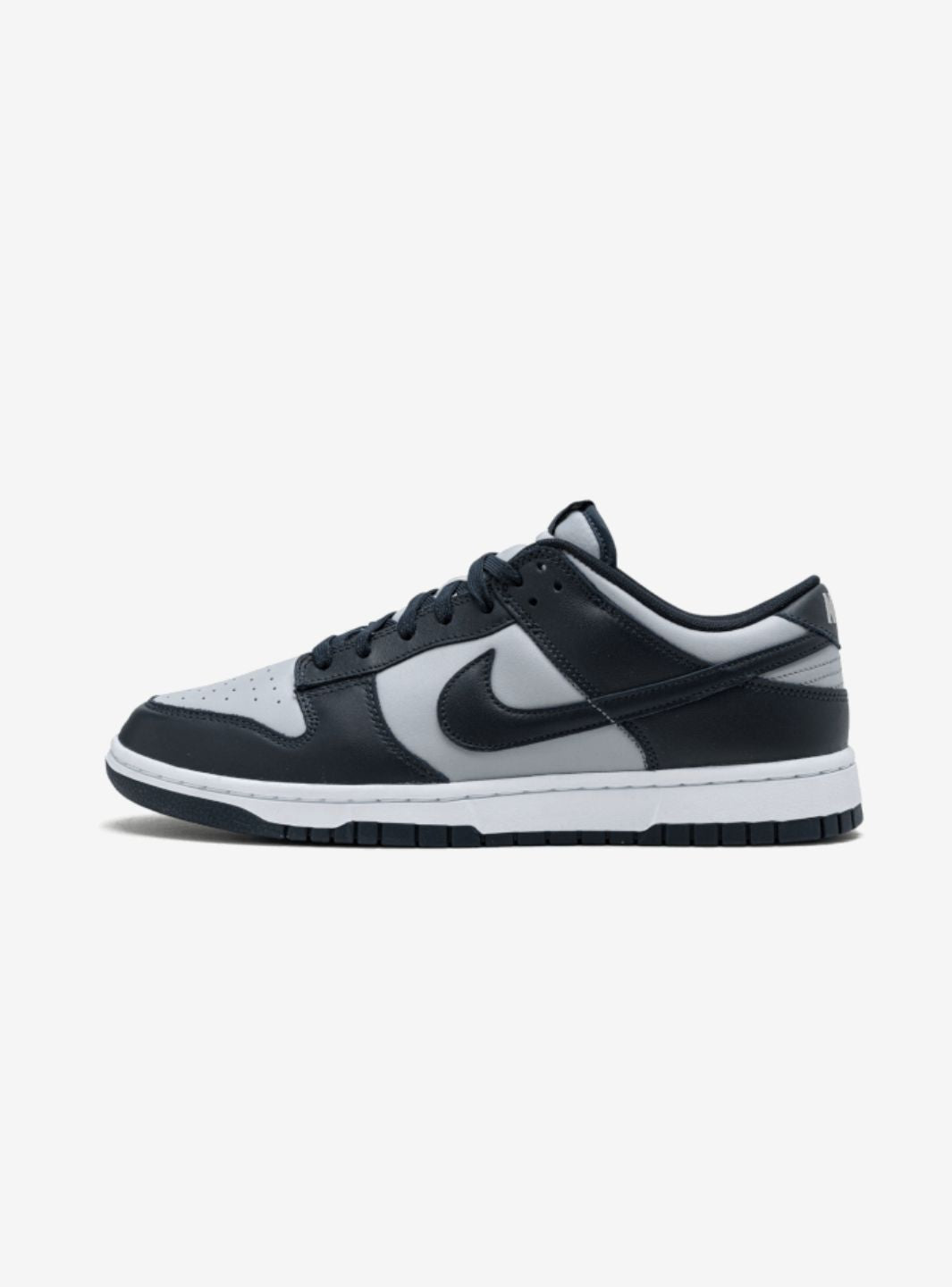 Nike Dunk Low Georgetown sneakers basse uomo e donna in pelle blu grigio, vista laterale