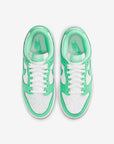 Nike Dunk Low Green Glow sneakers basse donna in pelle verde, vista posteriore