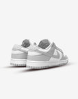 Nike Dunk Low Gray Fog sneakers basse uomo e donna in pelle grigio, dettaglio suola