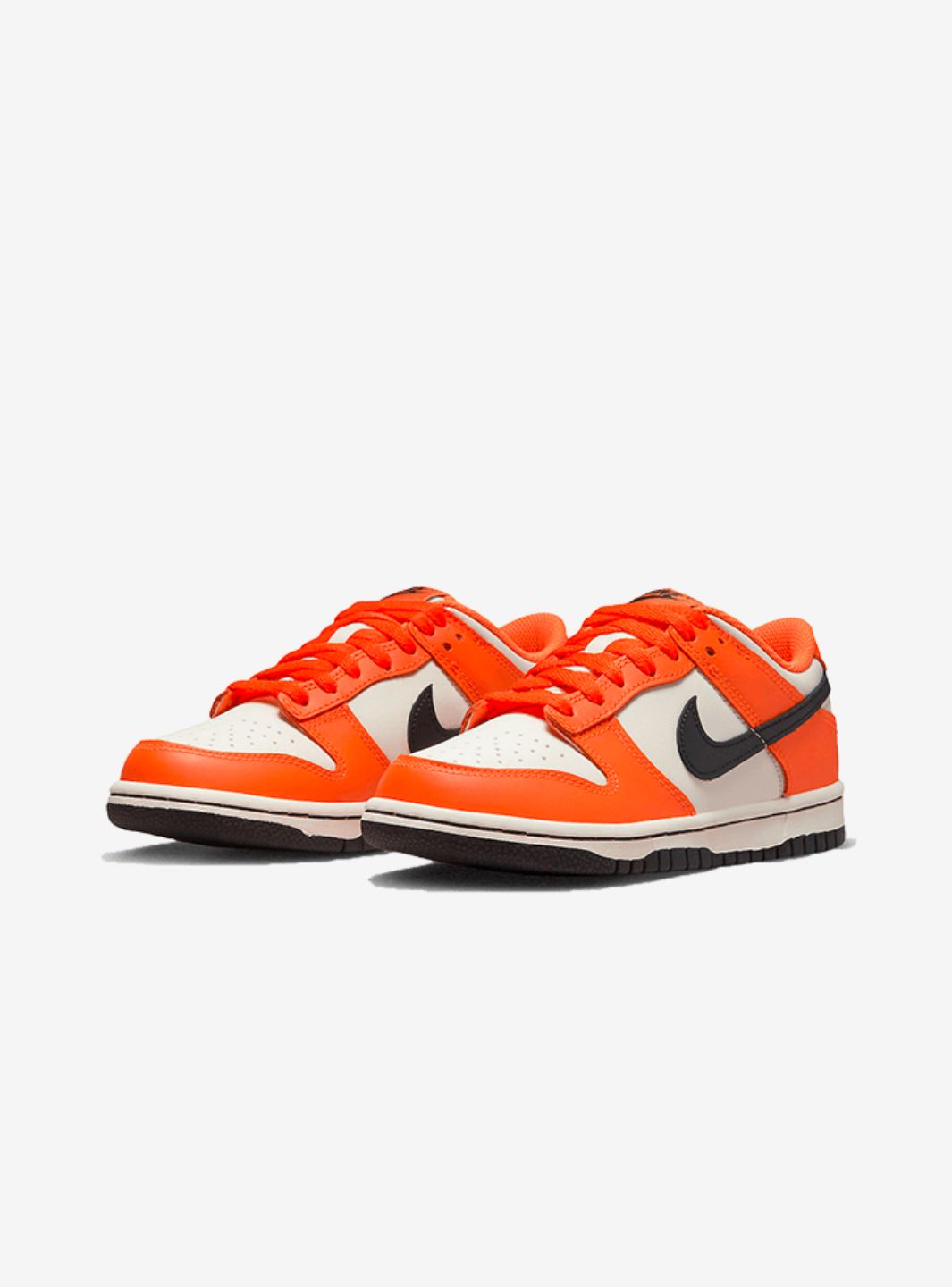 Nike Dunk Low Halloween (2022) sneakers basse bambino in pelle multicolore, vista frontale