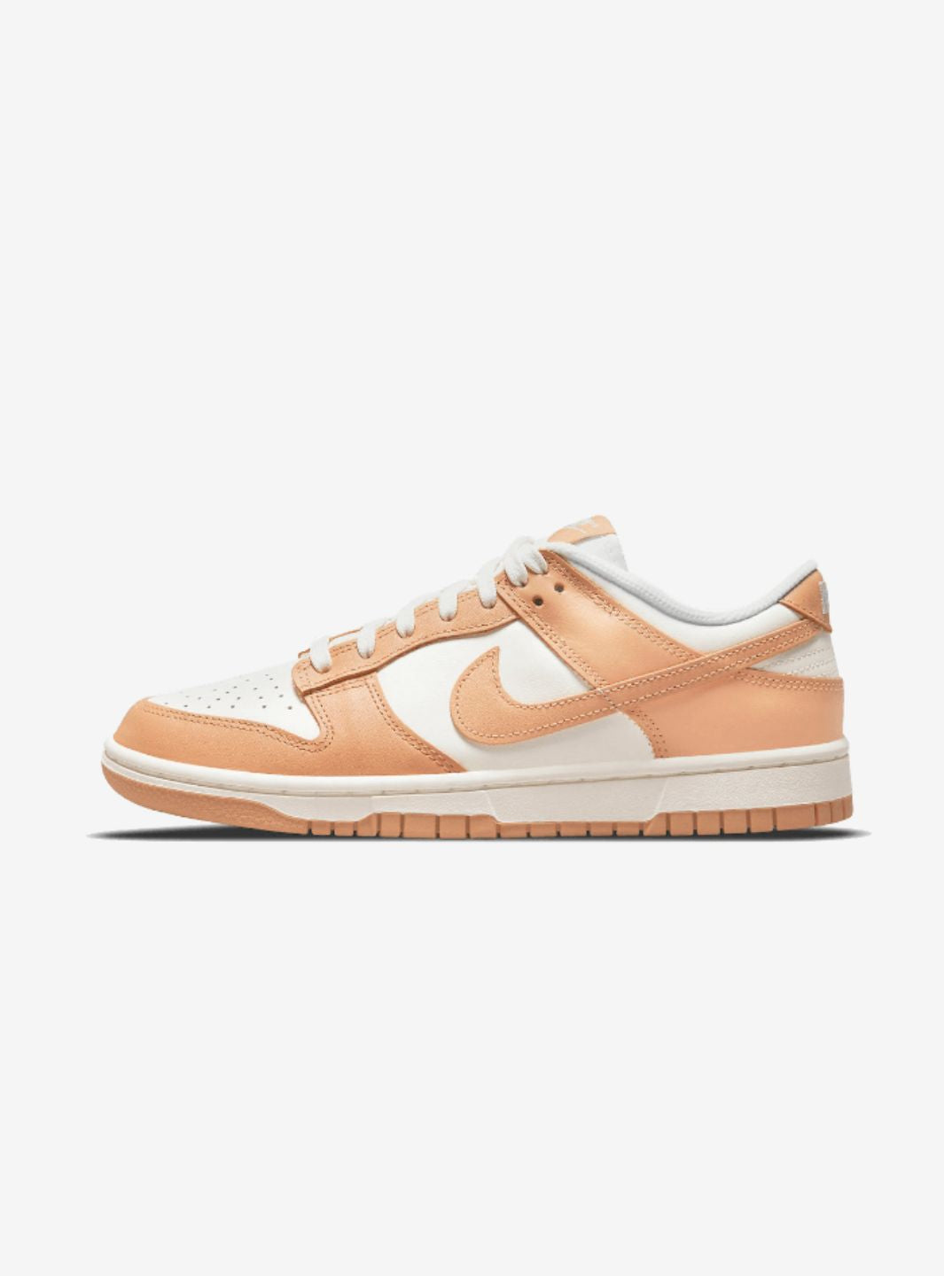 Nike Dunk Low Harvest Moon sneakers basse donna in pelle bianco beige, vista laterale