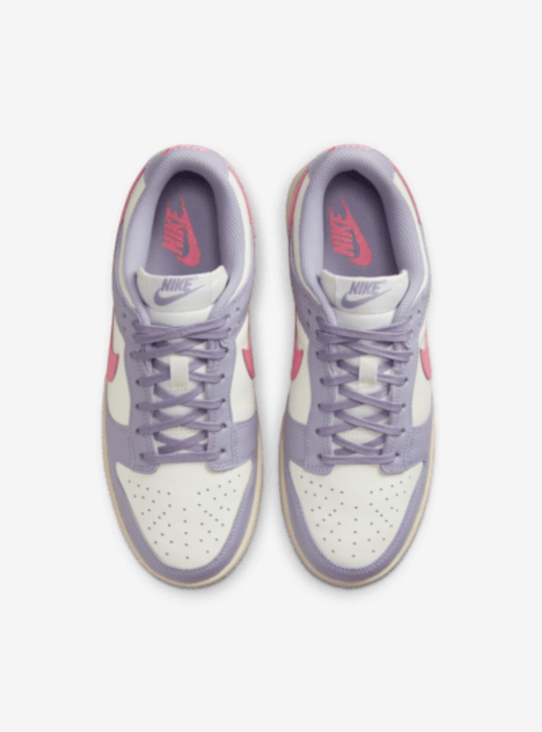 Nike Dunk Low Indigo Haze sneakers basse donna in pelle blu, vista posteriore
