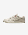 Nike Dunk Low Light Orewood Brown Sashiko sneakers basse uomo e donna in pelle marrone, vista laterale