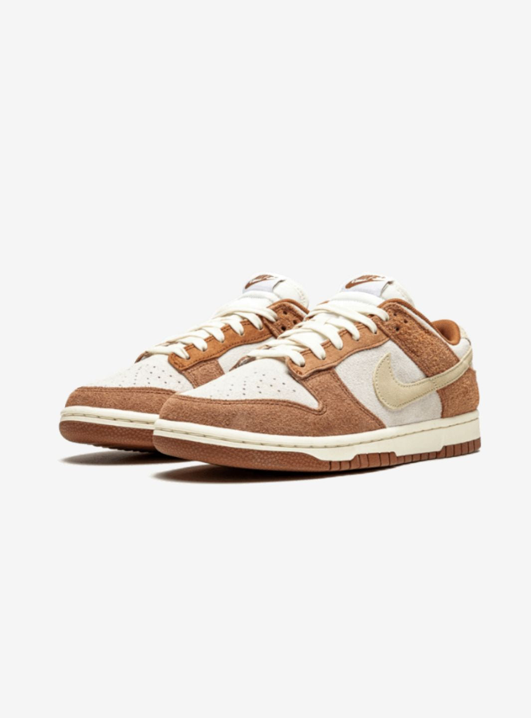 Nike Dunk Low Medium Curry sneakers basse uomo e donna in pelle arancione, vista frontale
