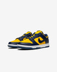 Nike Dunk Low Michigan (2021) sneakers basse uomo e donna in pelle bianco blu, vista frontale