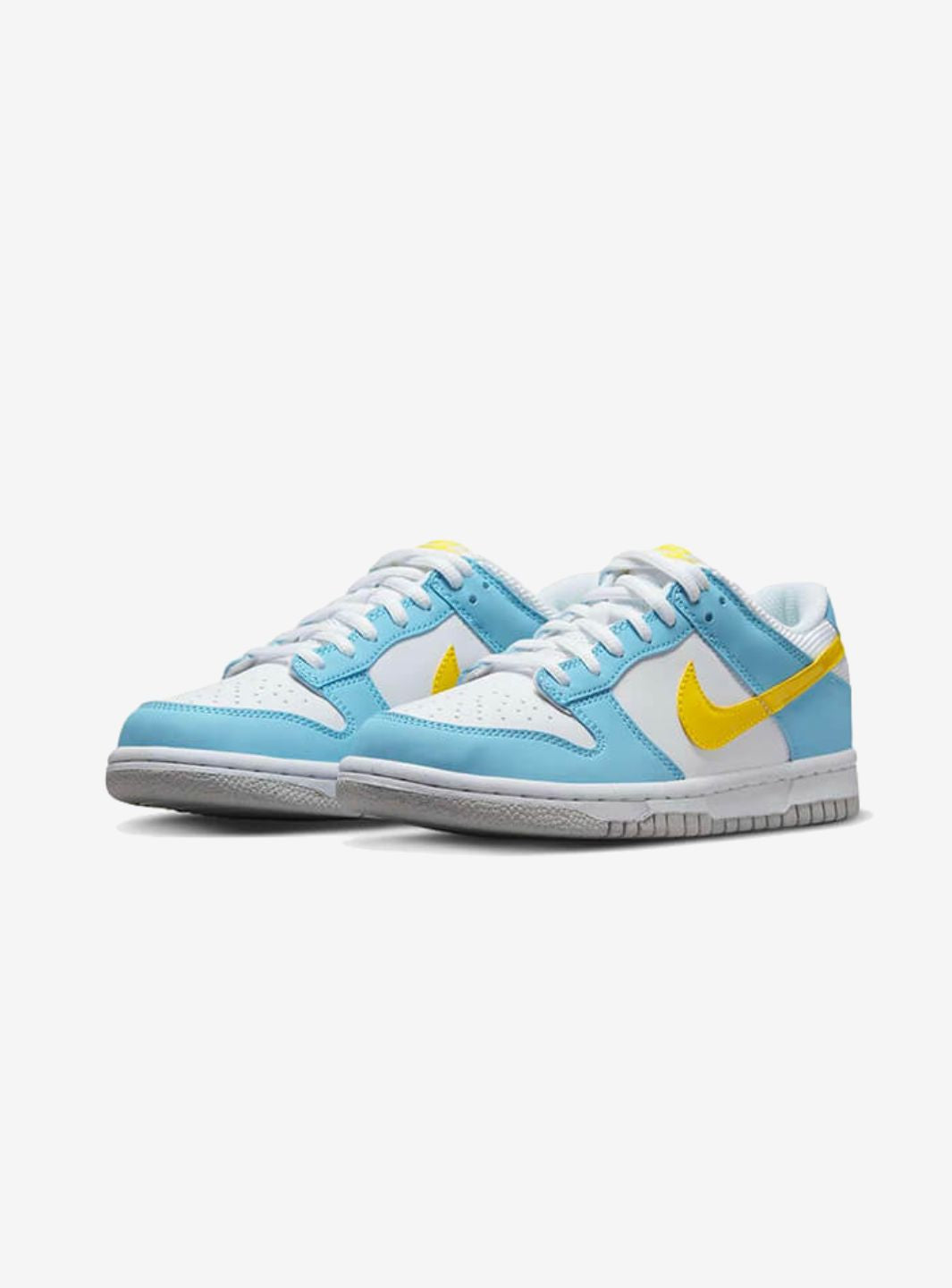 Nike Dunk Low Next Nature Homer Simpson sneakers basse bambino in pelle bianco blu, vista frontale