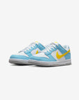 Nike Dunk Low Next Nature Homer Simpson sneakers basse bambino in pelle bianco blu, vista frontale