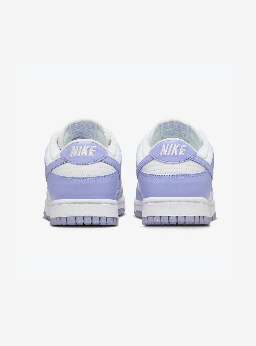 Nike Dunk Low Next Nature Lilac sneakers basse uomo e donna in pelle lilla, vista dall'alto