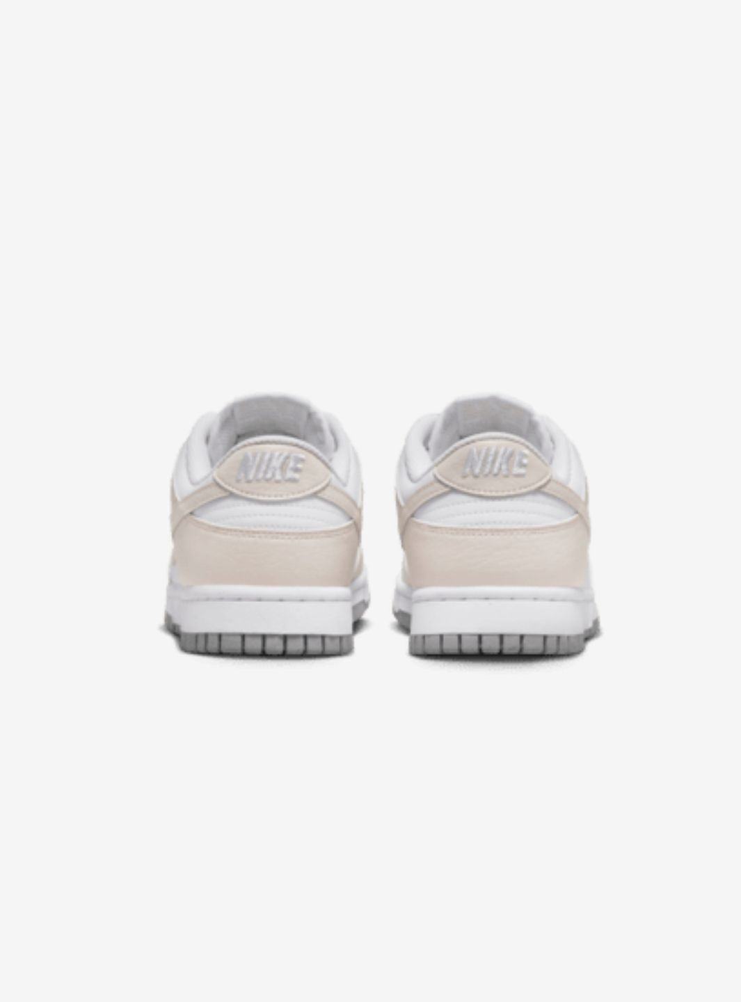 Nike Dunk Low Next Nature White Light Orewood Brown sneakers basse donna in pelle bianco marrone, dettaglio suola
