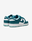 Nike Dunk Low Ocean sneakers basse donna in pelle bianco blu, dettaglio suola