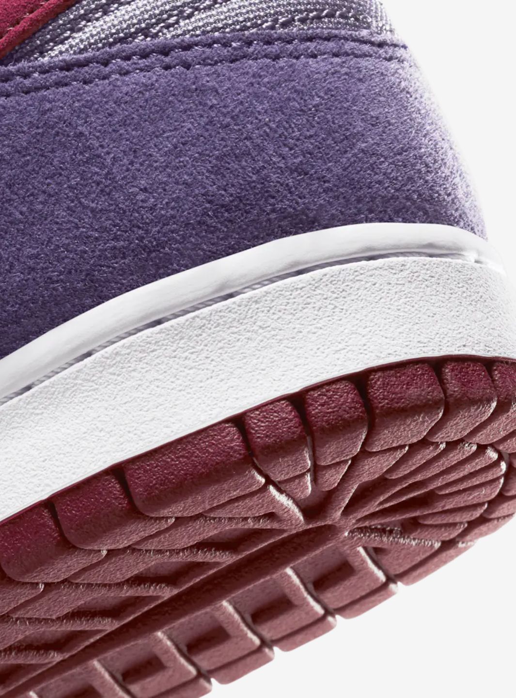 Nike Dunk Low Plum (2020) sneakers basse uomo e donna in pelle multicolore, dettaglio tallone