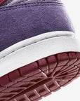 Nike Dunk Low Plum (2020) sneakers basse uomo e donna in pelle multicolore, dettaglio tallone