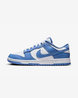 Nike Dunk Low Mocha Cocoa Wow sneakers basse uomo e donna in pelle marrone, vista laterale