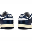 Nike Dunk Low Vintage Navy sneakers basse donna in pelle blu, dettaglio tomaia