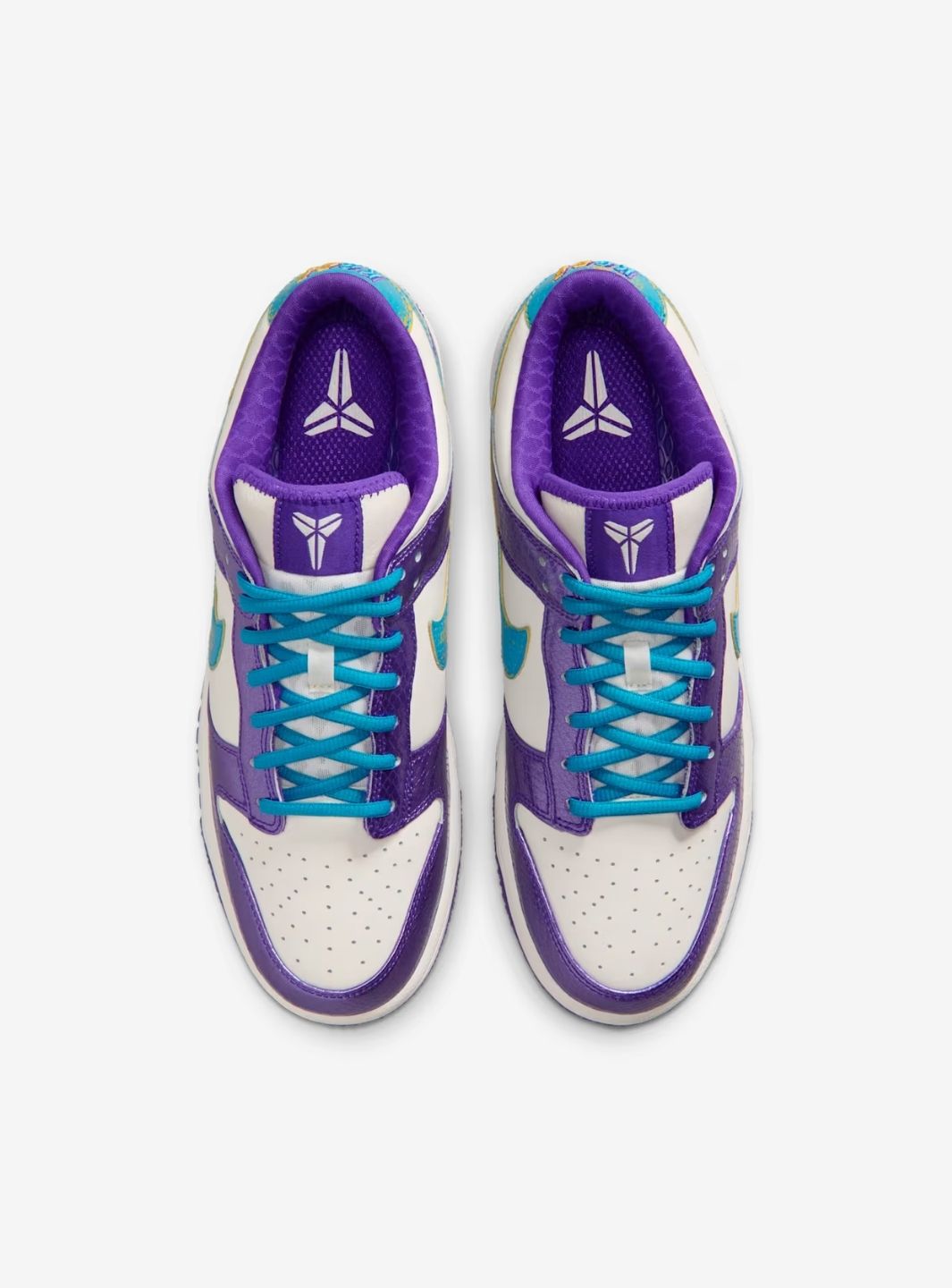 Nike Dunk Low Protro Kobe Bryant Draft Day sneakers basse uomo e donna in pelle multicolore, dettaglio suola
