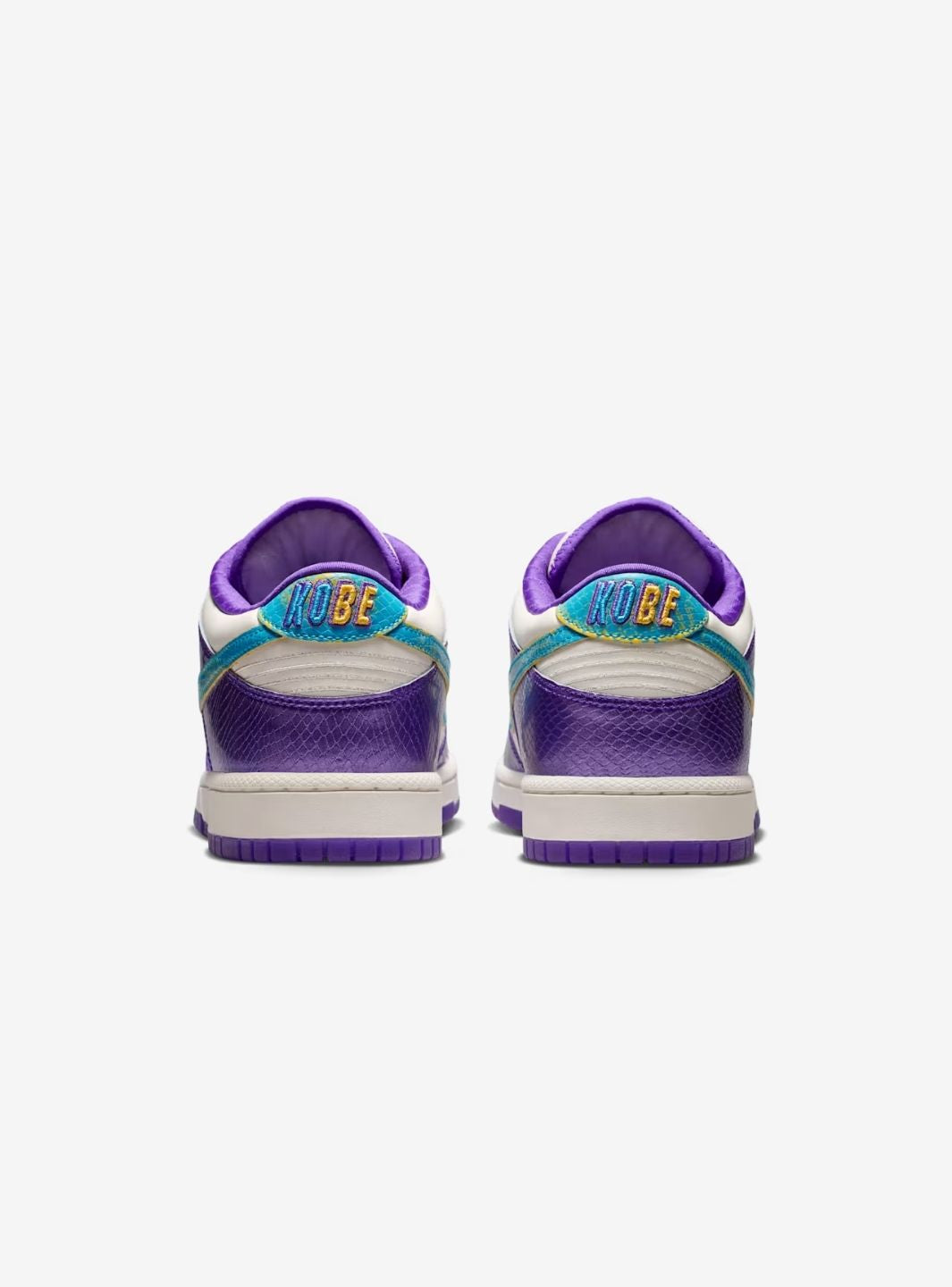 Nike Dunk Low Protro Kobe Bryant Draft Day sneakers basse uomo e donna in pelle multicolore, vista posteriore