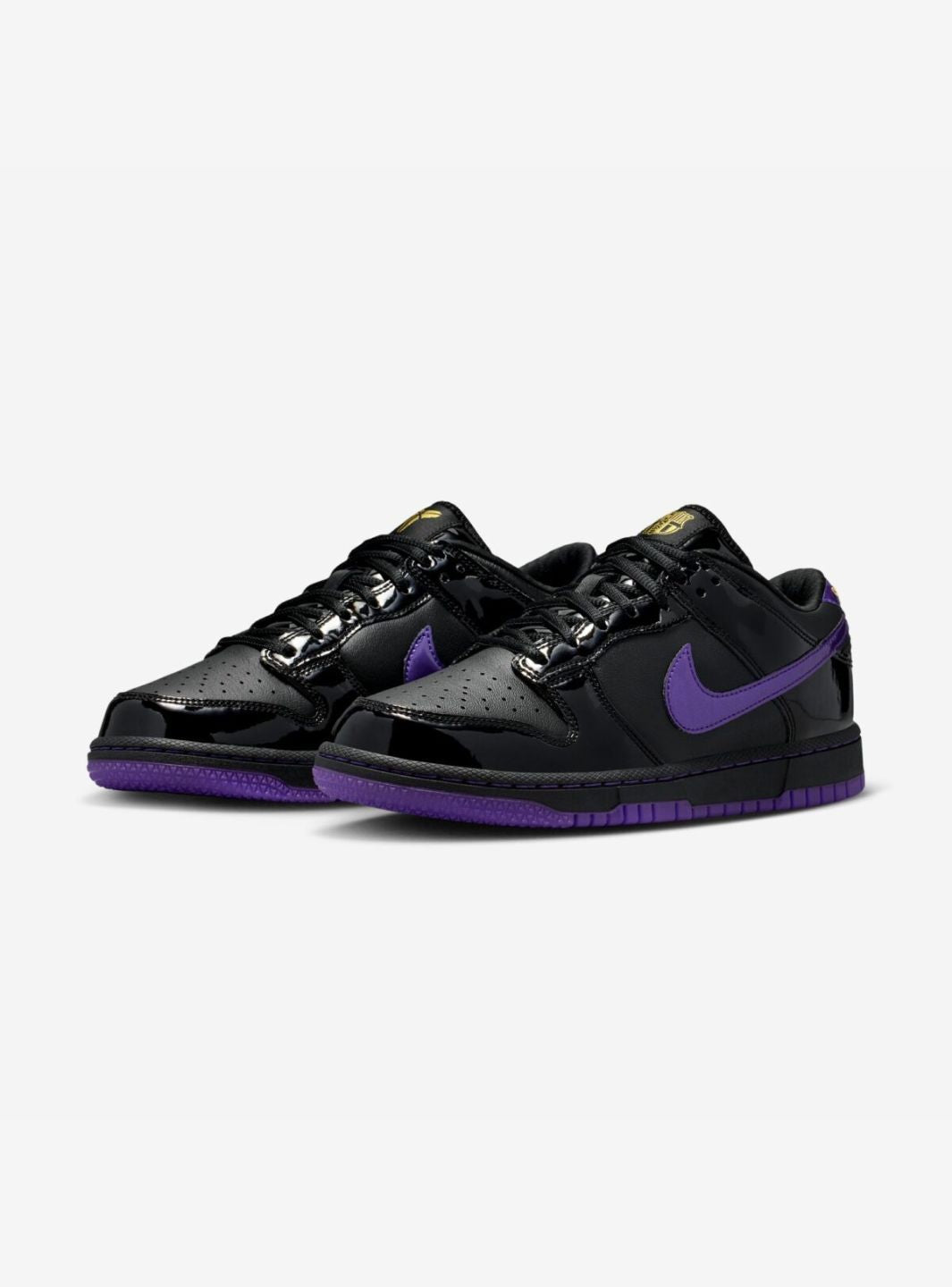 Nike Dunk Low Protro Kobe Bryant FC Barcelona Black Field Purple sneakers basse uomo e donna in pelle nero viola, vista front
