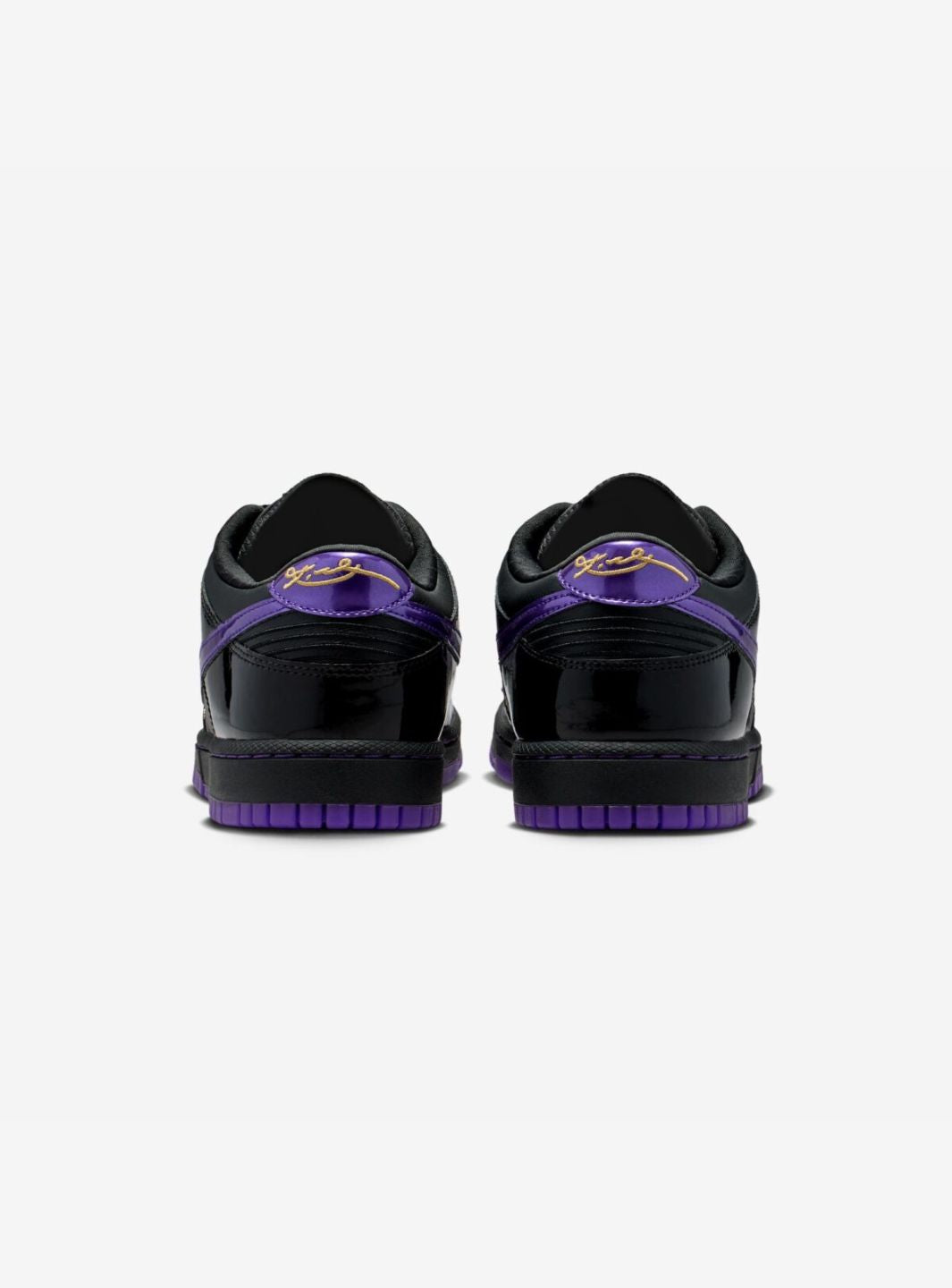Nike Dunk Low Protro Kobe Bryant FC Barcelona Black Field Purple sneakers basse uomo e donna in pelle nero viola, dettaglio t