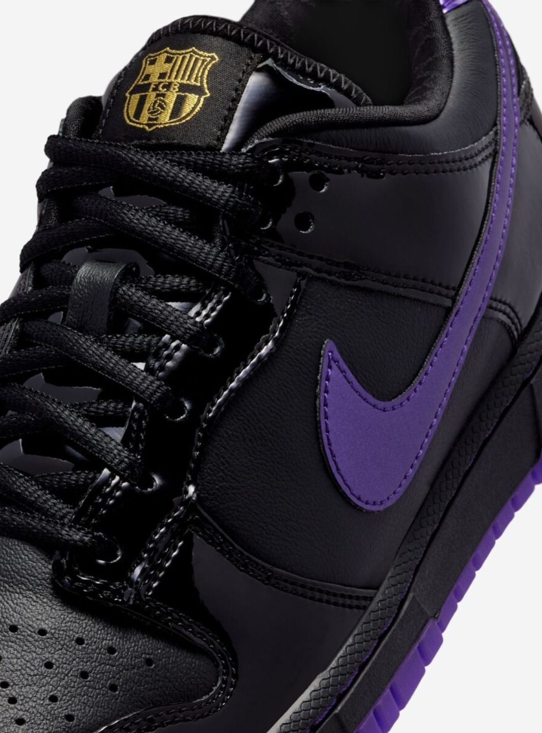 Nike Dunk Low Protro Kobe Bryant FC Barcelona Black Field Purple sneakers basse uomo e donna in pelle nero viola, indossate