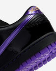 Nike Dunk Low Protro Kobe Bryant FC Barcelona Black Field Purple sneakers basse uomo e donna in pelle nero viola, dettaglio t