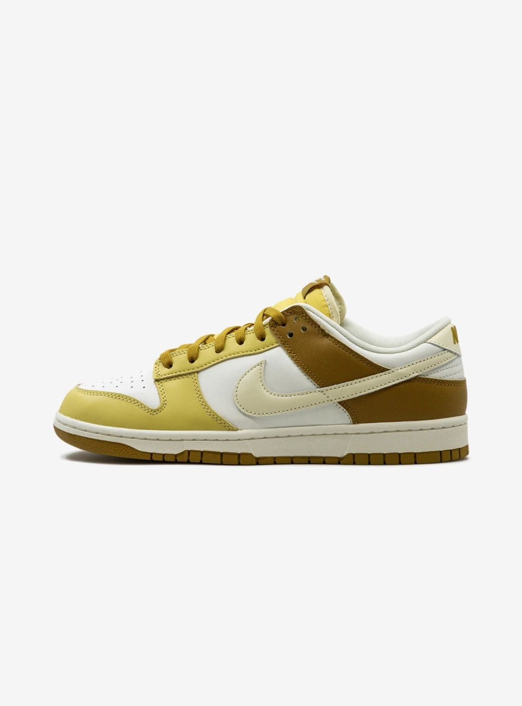 Nike Dunk Low Retro Bronzine sneakers basse uomo e donna in pelle multicolore, vista laterale