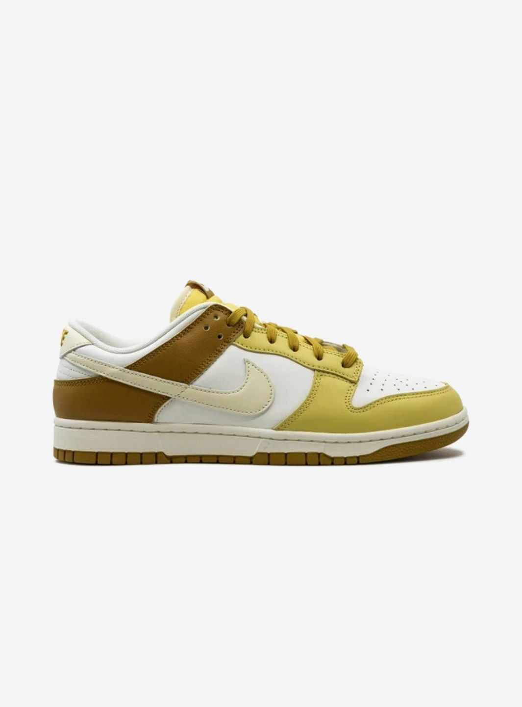 Nike Dunk Low Retro Bronzine sneakers basse uomo e donna in pelle multicolore, vista posteriore