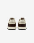 Nike Dunk Low Retro Fauna Brown Soft Pearl sneakers basse uomo e donna in pelle marrone, vista posteriore