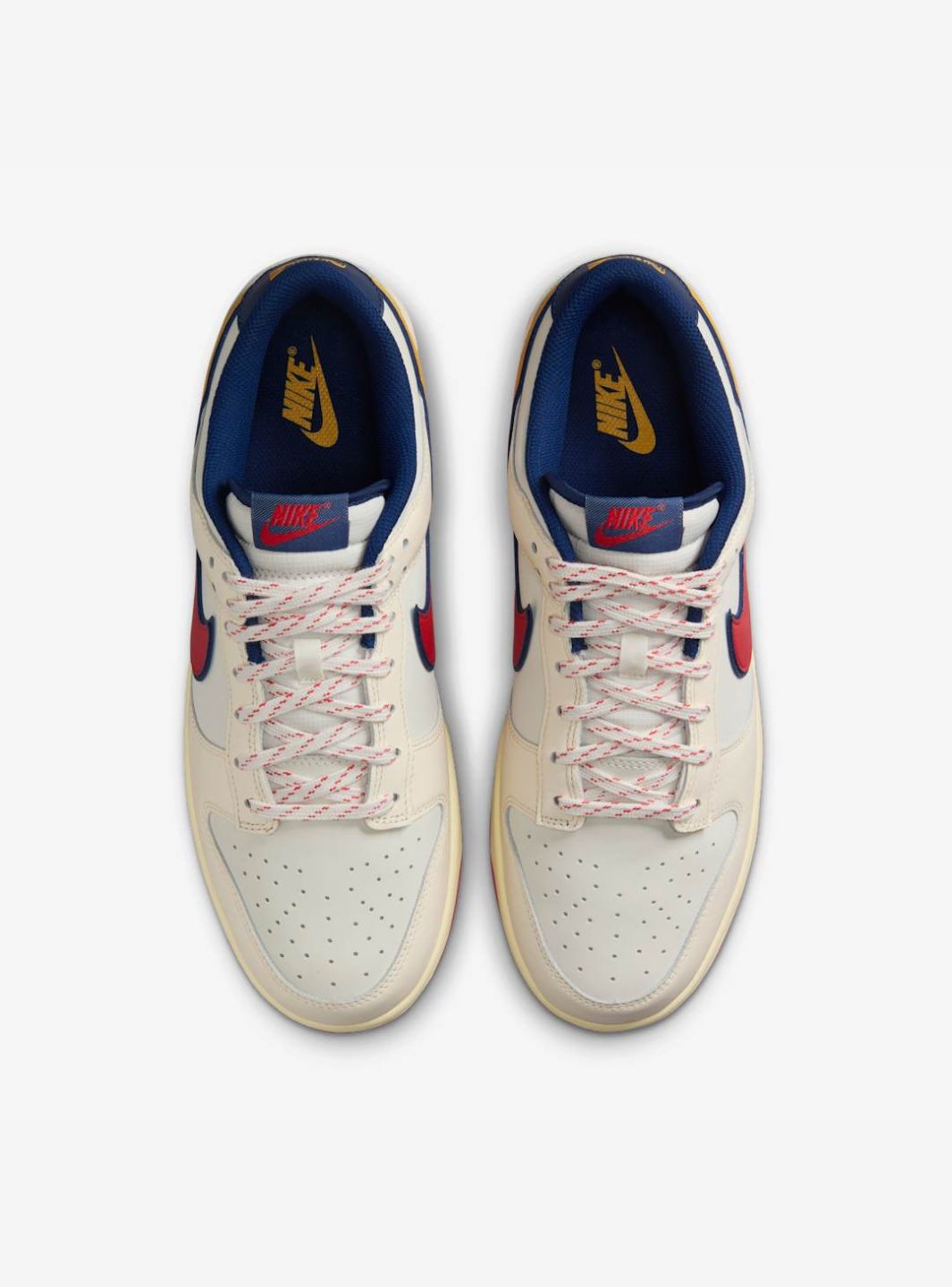 Nike Dunk Low Retro Lettering sneakers basse uomo e donna in pelle multicolore, vista posteriore