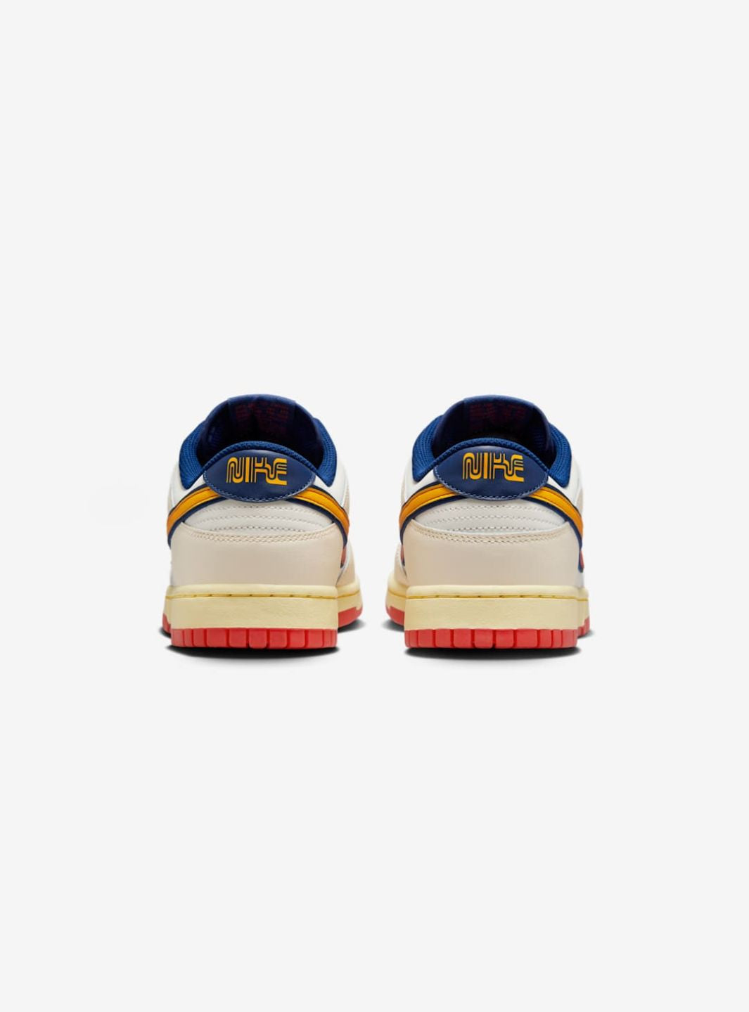 Nike Dunk Low Retro Lettering sneakers basse uomo e donna in pelle multicolore, vista dall'alto