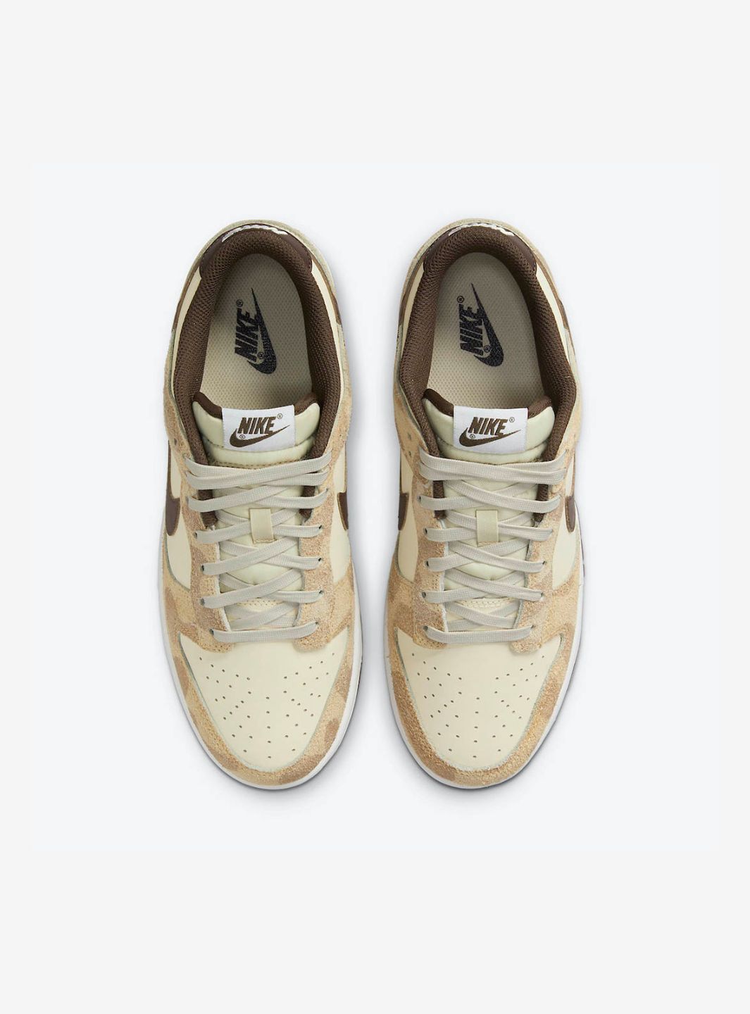 Nike Dunk Low Retro Animal Pack Giraffe/Cheetah sneakers basse uomo e donna in pelle multicolore, vista posteriore