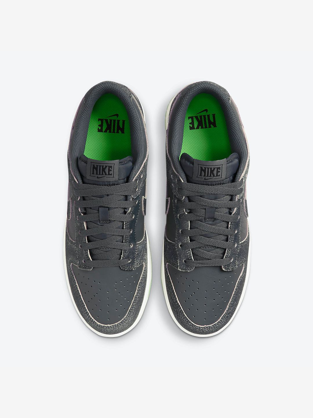 Nike Dunk Low Retro Halloween (2022) sneakers basse uomo e donna in pelle multicolore, vista posteriore
