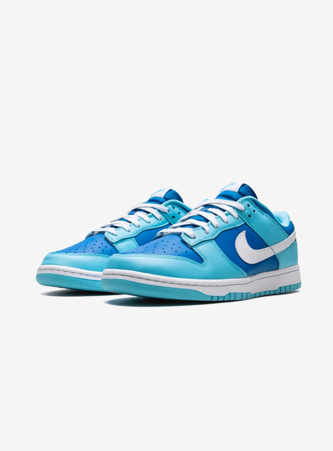 Nike Dunk Low Retro QS Argon (2022) sneakers basse uomo e donna in pelle bianco blu, vista frontale