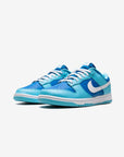 Nike Dunk Low Retro QS Argon (2022) sneakers basse uomo e donna in pelle bianco blu, vista frontale