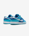 Nike Dunk Low Retro QS Argon (2022) sneakers basse uomo e donna in pelle bianco blu, dettaglio suola
