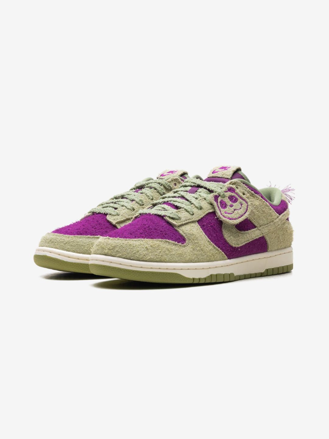Nike Dunk Low Retro Viotech Dusty Olive sneakers basse uomo e donna in pelle verde oliva, vista frontale