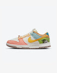 Nike Dunk Low Retro Sun Club Multi sneakers basse uomo e donna in pelle bianco blu, vista laterale
